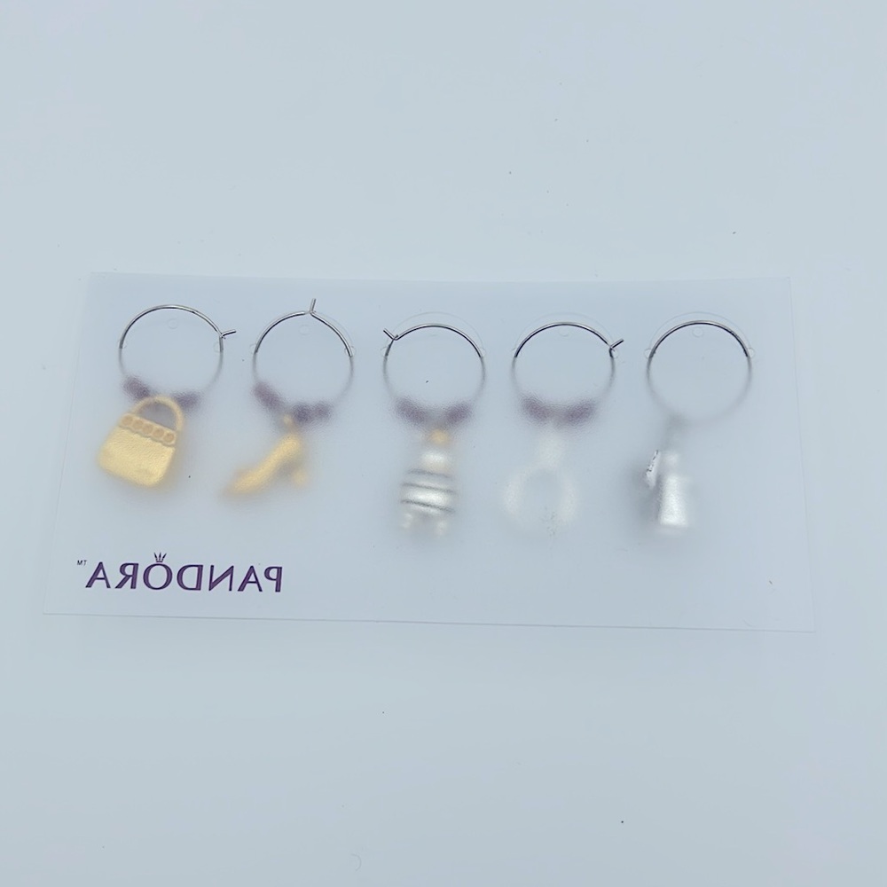 Pandora Wine Glass Charms NWT - Picture 3 of 3